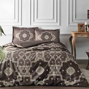 Комплект постельного белья Tac Loren, коричневый