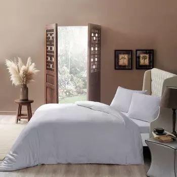 Комплект постельного белья Tac на каждый день, двойной, серый