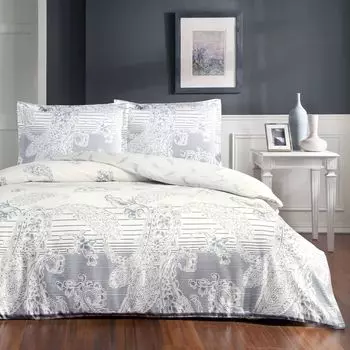 Комплект постельного белья Tac Paisley цвета индиго