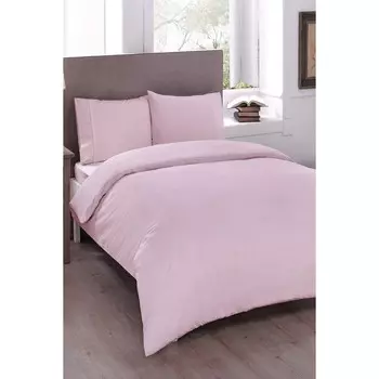 Комплект постельного белья Tac Ranforce, базовый розовый