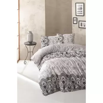 Комплект постельного белья Tac Ranforce, цвет серый