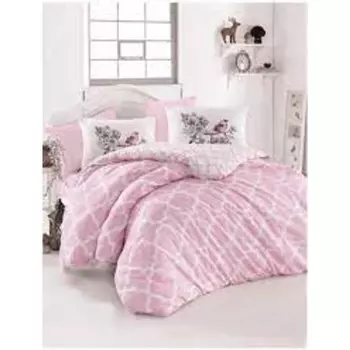 Комплект постельного белья Tac Ranforce Ruya Pink