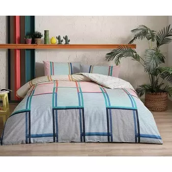 Комплект постельного белья Tac Ranforce Santana, красный