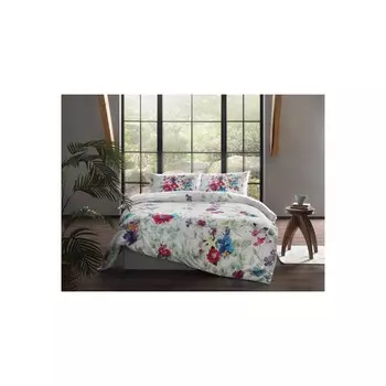 Комплект постельного белья Tac с антибактериальным покрытием Fleur Green, двойной