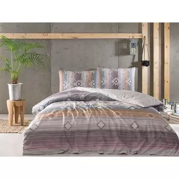 Комплект постельного белья Tac Venita Ranforce, бежевый