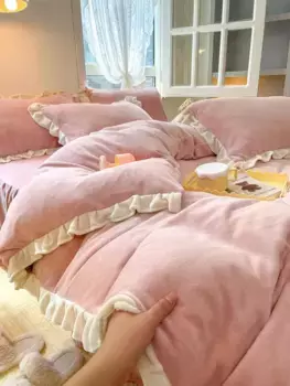 Комплект постельного белья Topchances, розовый