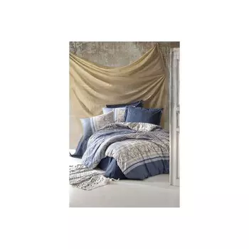 Комплект постельного белья Toprak Ranforce с двойным пододеяльником - Serra