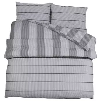 Комплект постельного белья vidaXL Set 3016894-8 (3 шт), 200x1x200 см, светло-серый
