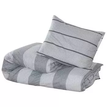 Комплект постельного белья vidaXL Set 3016894-3 (2 шт), 140x1x200 см, светло-серый
