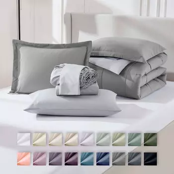 Комплект постельного белья Virtu Queen, серый