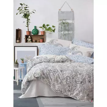 Комплект постельного белья в богемном двойном пододеяльнике Alessi Blue