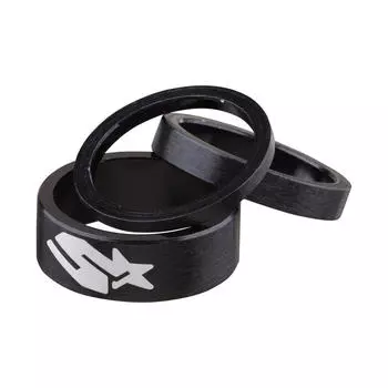 Комплект прокладок Tweet - черный SPANK, черный / черный / черный