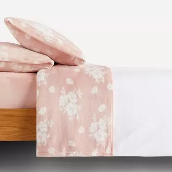 Комплект простыней Celia Extra Soft на резинке Basics El Corte Ingls, розовый