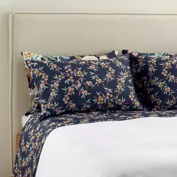 Комплект простыней из атласного хлопка Yantai El Corte Ingls, морской