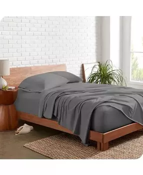 Комплект простыней из органического джерси Queen Bare Home, серый