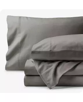 Комплект простыней из органической фланели Queen Bare Home, серый