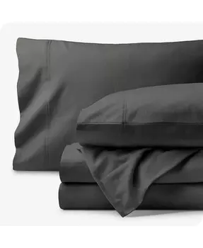 Комплект простыней из органической фланели Queen Bare Home, серый