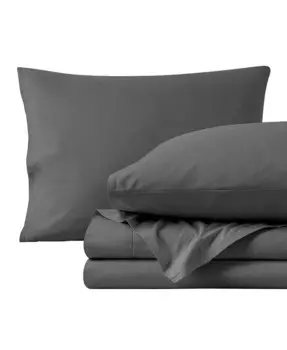 Комплект простыней из перкаля из органического хлопка California King Bare Home, розовый