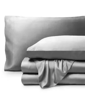 Комплект простыней из вискозы из бамбука Bare Home, серый