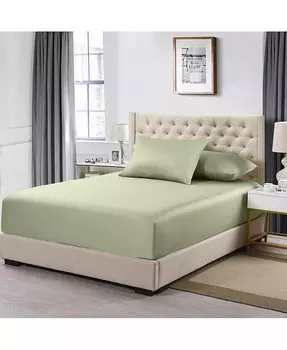 Комплект простыни и наволочек - роскошный хлопок 608, сделано в Египте, California King Egyptian Linens, зеленый