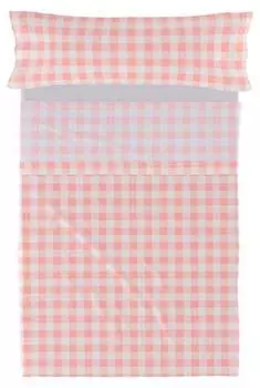 Комплект простыни vichy Basic, розовый