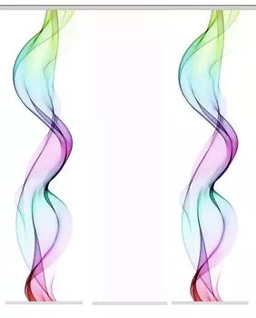 Комплект раздвижных штор Alberta разноцветный 60х245 см, 5 шт. Home-Fashion, мультиколор