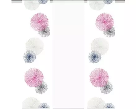 Комплект раздвижных штор Scoppio сиреневый 60х245 см, 4 шт. Home-Fashion, фиолетовый