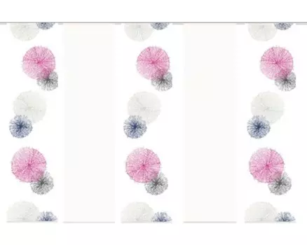 Комплект раздвижных штор Scoppio сиреневый 60х245 см, 6 шт. Home-Fashion, фиолетовый