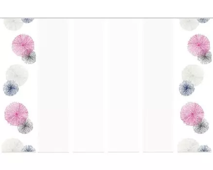 Комплект раздвижных штор Wuxi бензин 60х245 см, 3 шт. Home-Fashion, фиолетовый