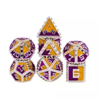 Комплект рыцарских бригантинных доспехов (7), Dice Sets - Metal - Brigandine