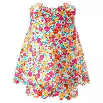 Комплект с короткими юбками и цветочным принтом для девочек, Little Kid, Big Kid Rachel Riley, мультиколор