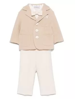 Комплект с однобортным пиджаком Colorichiari, нейтральный цвет