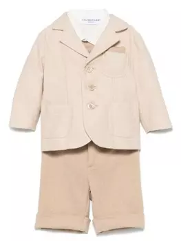 Комплект с однобортным пиджаком Colorichiari, нейтральный цвет