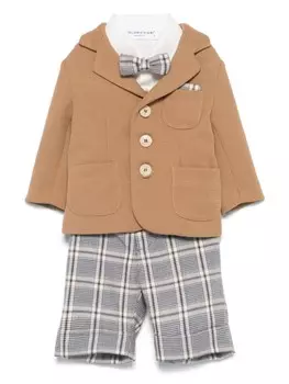 Комплект с однобортным пиджаком Colorichiari, нейтральный цвет