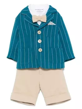 Комплект с однобортным пиджаком Colorichiari, синий