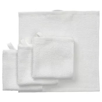 Комплект салфеток Ikea Luddvial, 25x25 см, 4 штуки, белый