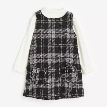 Комплект, сарафан и топ H&M Kids, черный