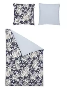 Комплект сатинового постельного белья Irisette Mako Ilona Crown-K 8453 цвет синий-20 размер 135х200+80х80 см