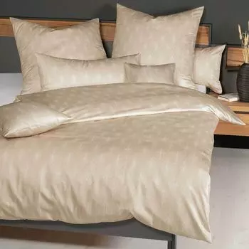 Комплект сатинового постельного белья Janine Design Mako MILANO 45078 цвет натуральный-07 размер 155х220+80х80см Original Janine