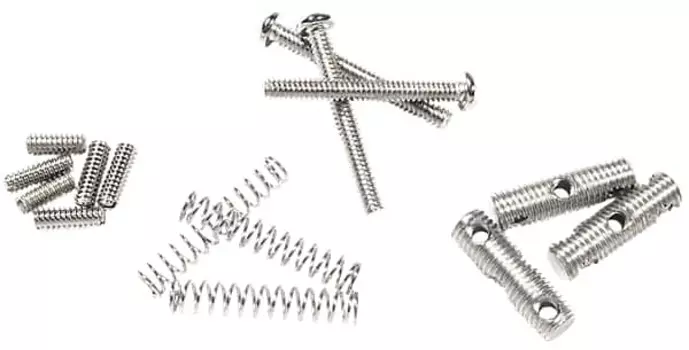 Комплект седла Fender Pure Vintage '64 Telecaster, никель Pure Vintage '64 Telecaster Saddle Kit Nickel