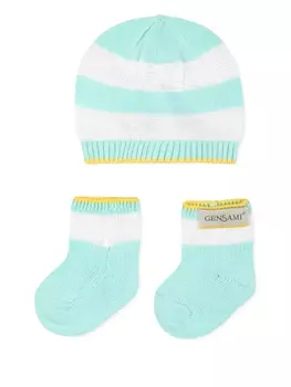 Комплект шапок-бини Happy ZigZag Gensami kids, синий