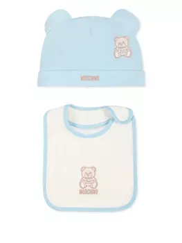 Комплект шапок Moschino Kids Teddy Bear, синий