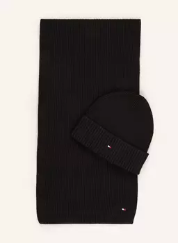 Комплект: шарф и шапка. Tommy Hilfiger, черный