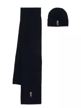 Комплект шарфов с мотивом Polo Bear от Polo Ralph Lauren, синий