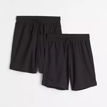 Комплект шорт H&M DryMove Sports, 2 предмета, черный