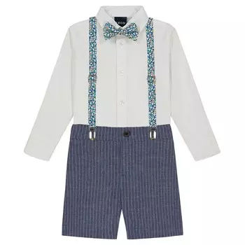 Комплект шорт IZOD с акцентированной отделкой для мальчиков и малышей, 4 предмета, белый