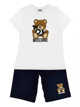 Комплект шорт Moschino Kids Teddy, белый