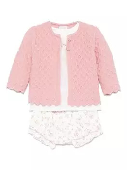 Комплект шорт с цветочным принтом (три предмета) Paz Rodriguez, розовый