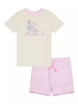 Комплект шорт с логотипом New Balance Kids, нейтральный