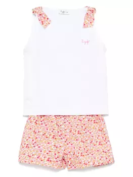 Комплект шорт с принтом «Листья» Il Gufo, белый